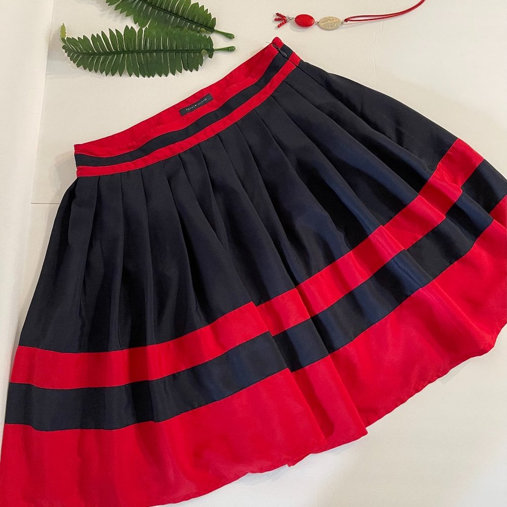 Tommy Hilfiger Pleated Circle Skirt
